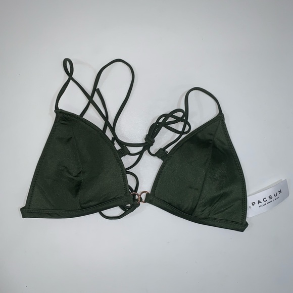 La hearts olive bikini top - Picture 3 of 4